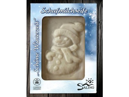 Saling Mýdlo z ovčího mléka sněhulák 85g eco  ECO