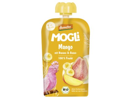 MOGLi Pyré mango, guava, banán 100 g bio  BIO VEGAN DEMETER