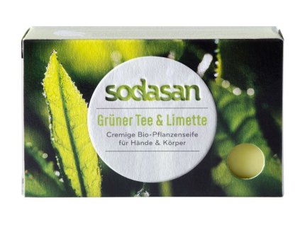Sodasan Mýdlo zelený čaj a limetka 100g eco  ECO VEGAN