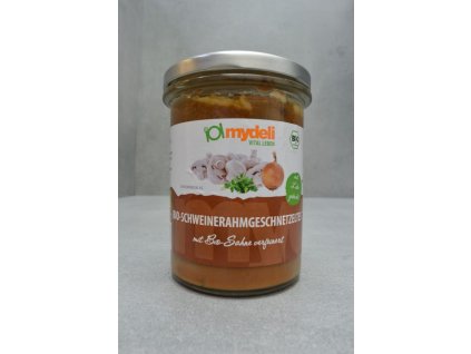 Mydeli Vepřové plátky na smetaně 370g bio  BIO