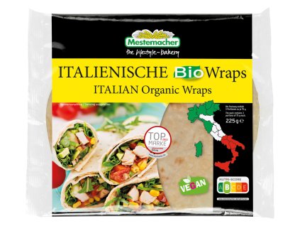Mestemacher Pšeničné tortilly 4x 75 g bio  BIO VEGAN