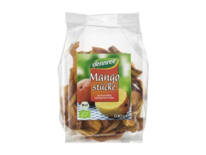 Dennree Mango kousky 100 g bio (Množství 1 balení)