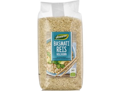 Dennree Basmati rýže celozrnná 1kg bio  BIO VEGAN