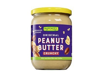 Rapunzel Arašídové máslo křupavé 500g bio  BIO VEGAN BEZLEPEK