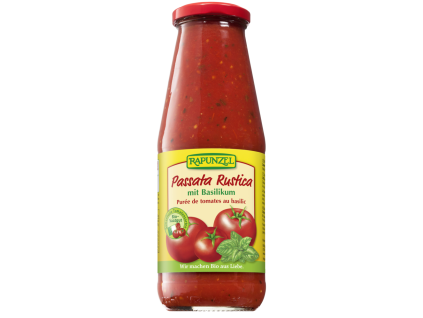 Rapunzel Rajčatové pyré Rustica s bazalkou 680g bio  BIO VEGAN BEZLEPEK
