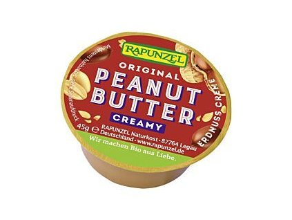 Rapunzel Arašídové máslo krémové mini 45g bio  BIO VEGAN BEZLEPEK