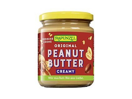 Rapunzel Arašídové máslo krémové 250g bio  BIO VEGAN BEZLEPEK