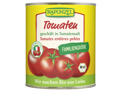 Rapunzel Rajčata loupaná 800g bio  BIO VEGAN