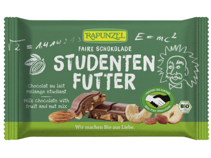 Rapunzel Mléčná studentská čokoláda 100g bio  BIO VEGETARIAN BEZLEPEK