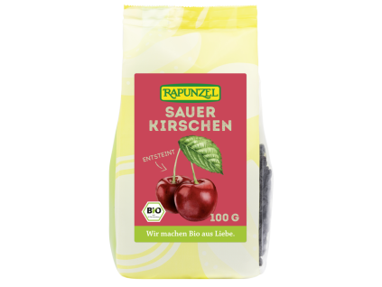 Rapunzel Višně sušené bez pecek 100g bio  BIO VEGAN BEZLEPEK
