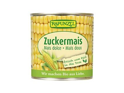 Rapunzel Kukuřice sterilovaná 160g bio  BIO VEGAN BEZLEPEK