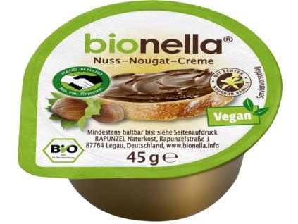 Rapunzel Bionella nugátový krém mini 45 g bio  BIO VEGAN BEZLEPEK