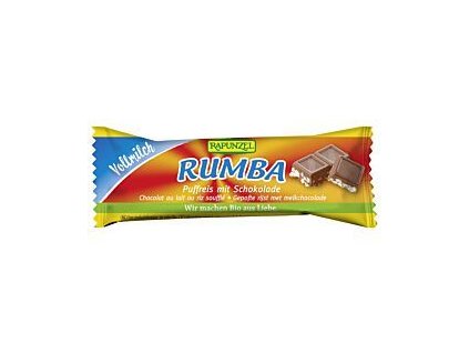 Rapunzel Rumba pufovaná rýže v mléčné čokoládě 50g bio  BIO VEGETARIAN