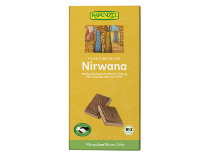 Rapunzel Nirvana Mléčná čokoláda s pralinkovou náplní 100g bio  BIO VEGETARIAN BEZLEPEK