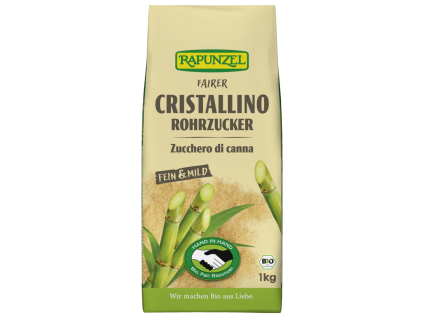 Rapunzel Třtinový cukr Cristallino 1kg bio  BIO VEGAN BEZLEPEK
