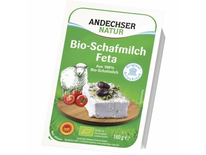 Andechser Natur Ovčí feta 180g bio  BIO VEGETARIAN
