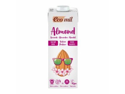 Ecomil Mandlový nápoj Protein bez cukru 1l bio  BIO VEGAN