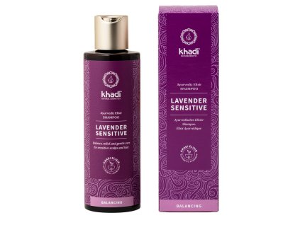Khadi Šampon Levandule Sensitive 200 ml eco  BIO VEGAN