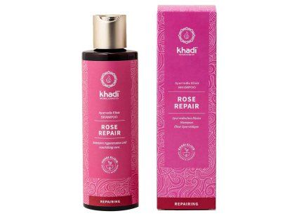 Khadi Šampon Růže regenerační 200 ml eco  BIO VEGAN