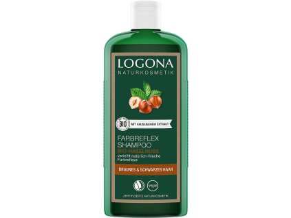 Logona Šampon pro hnědé a černé vlasy s lískovým oříškem 250ml eco  ECO VEGAN