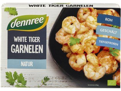 Dennree Bílé tygří krevety 225g bio  BIO