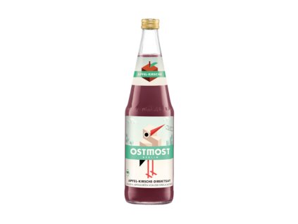 Ostmost Jablečno třešeňový střik 700 ml bio  SKLO