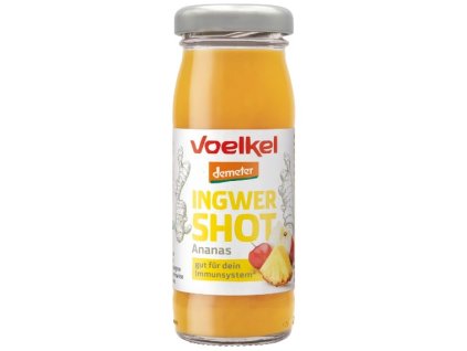 Voelkel Shot zázvor a ananas chlazený 95 ml bio  DEMETER VEGAN