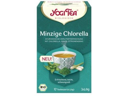 Yogi Tea čaj máta a chlorella 34g bio  BIO VEGAN