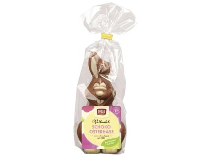 Rosengarten Zajíček z mléčné čokolády malovaný 80 g 1 ks bio  BIO