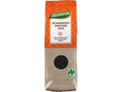 Dennree Pepř černý celý 65 g bio (Množství 1 balení)