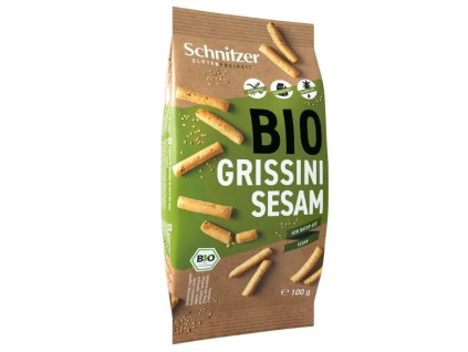 Schnitzer Sezamové grissini 100 g bio  BIO BEZLEPEK