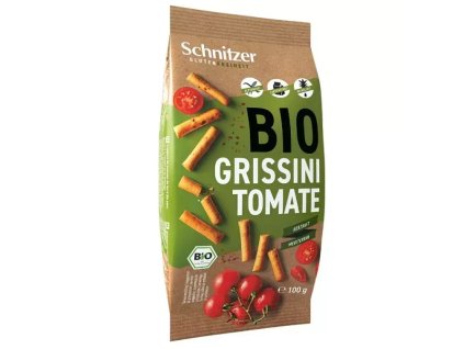 Schnitzer Rajčatové grissini 100 g bio  BIO BEZLEPEK