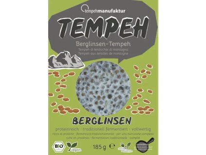 Tempehmanufaktur Tempeh z horské čočky 185 g bio  BIO VEGAN