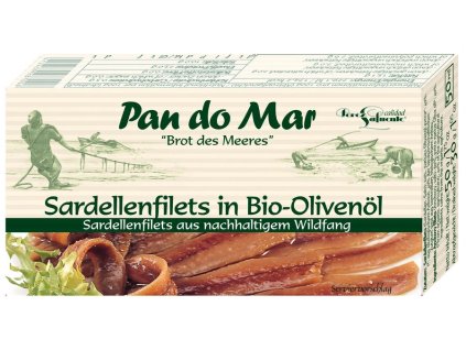Pan do Mar Ančovičky v BIO olivovém oleji 50 g msc  MSC