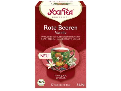 Yogi Tea Červené bobule vanilka 17x 2 g bio  BIO VEGAN