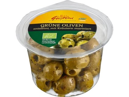 Gustoni Olivy zelené s bylinkami 100 g bio  BIO VEGAN