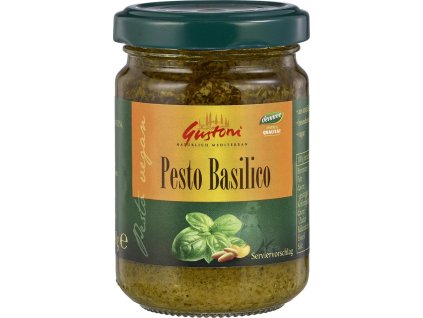 Gustoni Pesto bazalkové 140 g bio  BIO VEGAN