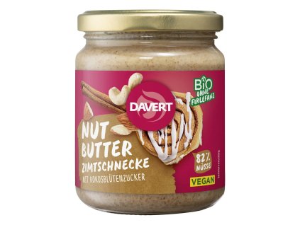 Davert Ořechové máslo skořicový šnek 250 g bio  BIO VEGAN