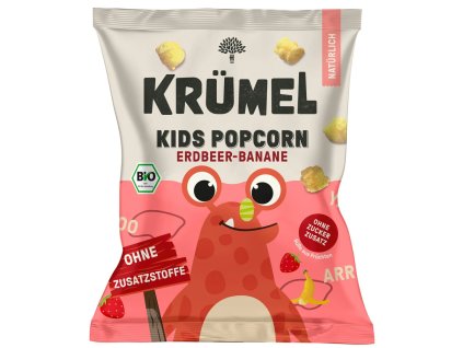 Krümel Popcorn pro děti jahoda a banán 20 g bio  BIO