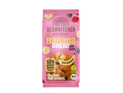Glowkitchen Banánový chlebíček s lesním ovocem 240 g bio  BIO VEGAN