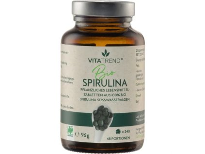 VitaTrend Spirulina tablety 240 ks 96 g bio  BIO VEGAN
