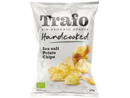 Trafo Kotlíkové chipsy s mořskou solí 125 g bio  BIO VEGAN BEZLEPEK