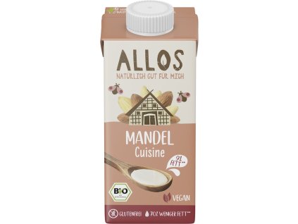 Allos Mandlová alternativa smetany 200 ml bio  BIO VEGAN BEZLEPEK