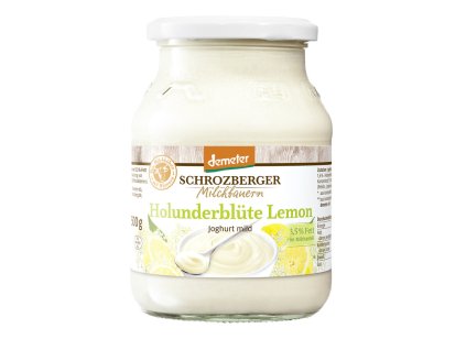 Schrozberger Jogurt bezový květ citron 500 g bio  BIO VEGETARIAN DEMETER