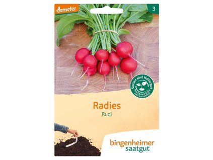 Bingenheimer Demeter semínka Ředkvička Rudi 7 g bio  BIO DEMETER