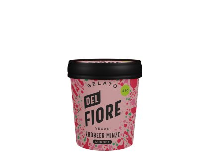 Del Fiore Gelato Jahodovo mátový sorbet 130 ml bio  BIO VEGAN