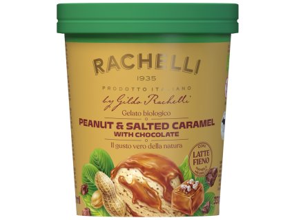 Gildo Rachelli Zmrzlina arašídy a slaný karamel 500 ml bio  BIO VEGETARIAN DEMETER BEZLEPEK