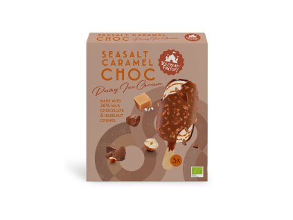Ice Cream Factory Multipack Nanuky slaný karamel a čokoláda 3x 80 ml bio  BIO VEGETARIAN