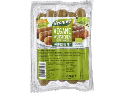 dennree Veganské klobásky ve franském stylu 200 g bio  BIO VEGAN