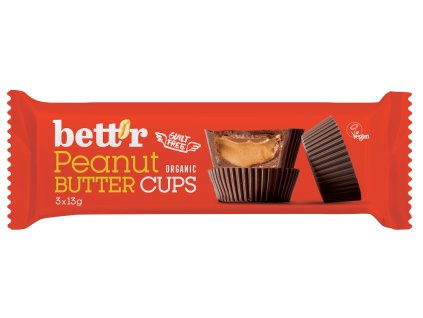 Bett'r Košíčky s burákovým máslem 39 g (3x 13 g) bio  BIO VEGAN